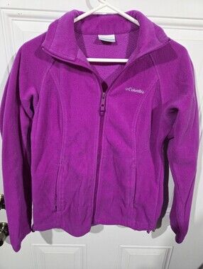 Columbia Womens Magenta Full-Zip Fleece Jacket